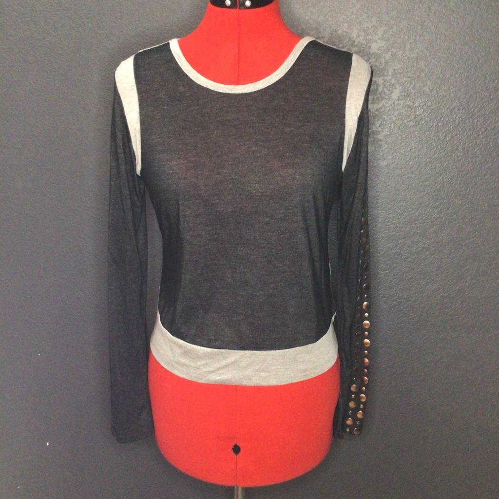 Hostpick Studded Long Sleeve Top